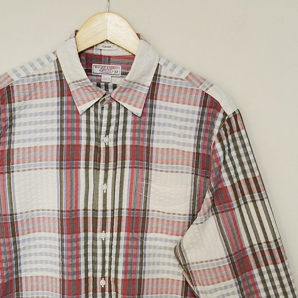 J. Crew Other - Wallace & Barnes Seersucker Classic Fit Button Down M